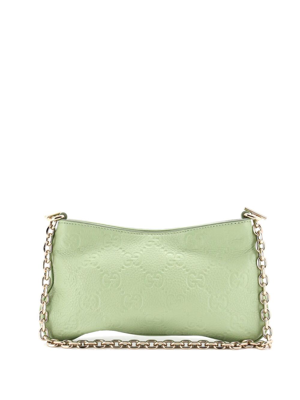 Emblem Chain Shoulder Bag Guccissima #366306G14B